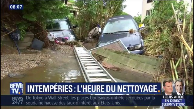 Intempéries dans le Var: les sinistrés s’attellent au nettoyage et redoutent de nouvelles inondations
