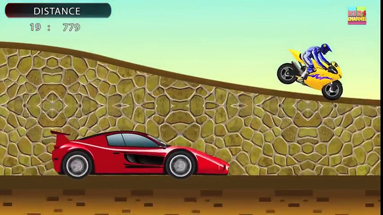 Tv cartoons movies 2019 kids toy race   sports car   bike   children's video