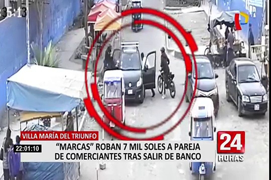 VMT: roban 7 mil soles a pareja de esposos tras salir del banco