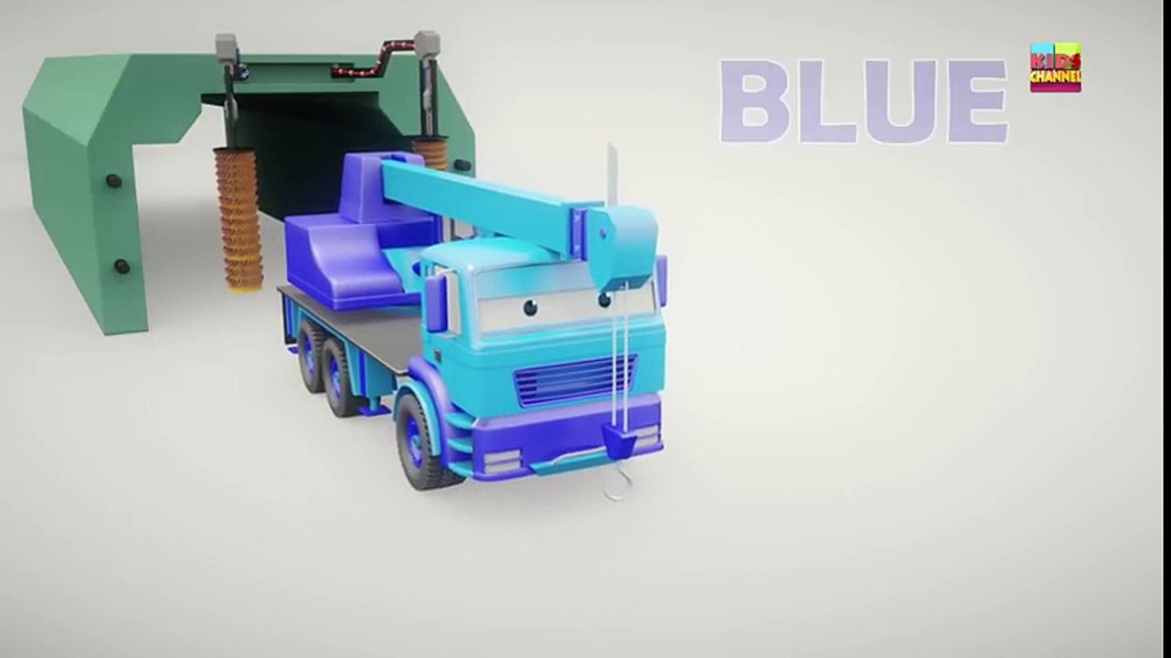 Tv cartoons movies 2019 learn colors with car wash a washing vehicles video for children by Kids Channel