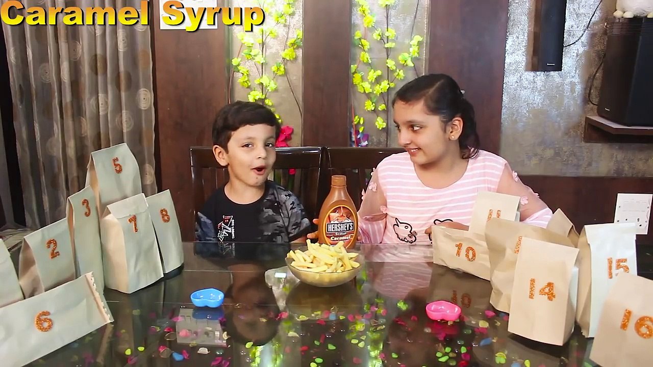 FINGER CHIPS CHALLENGE Fun Kids Bloopers Aayu and Pihu Show