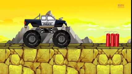 Tv cartoons movies 2019 Monster truck   Police Monster truck