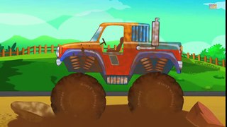 Tv cartoons movies 2019 Monster Truck car Wash   Car Wash Video