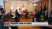 President Moon set to begin 9-day trip to Europe in Paris
