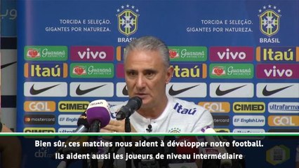 Brésil - Tite : "Ces matches amicaux sont très utiles"