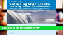 Best product  Cascading Style Sheets: Separating Content from Presentation (Tools of the trade)