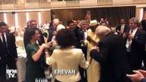Les quelques pas de danse du couple Macron en Arménie