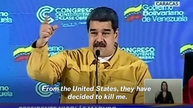 Venezuela's Maduro Says The White House Are Trying To Kill Him