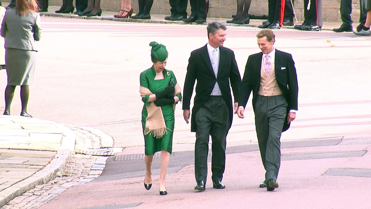 Princess Anne arrives for Princess Eugenie’s wedding