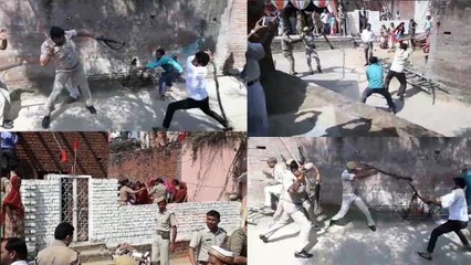 यूपी: धार्मिक स्थल का निर्माण रुकवाने पहुंची पुलिस, ग्रामीणों ने किया पथराव
