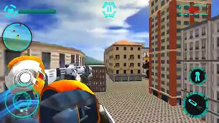 US Police Transforming Robot Eagle Flying War