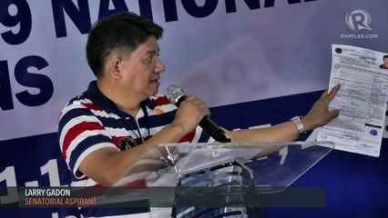 Gadon uses wrong COC form, but makes alibi before media