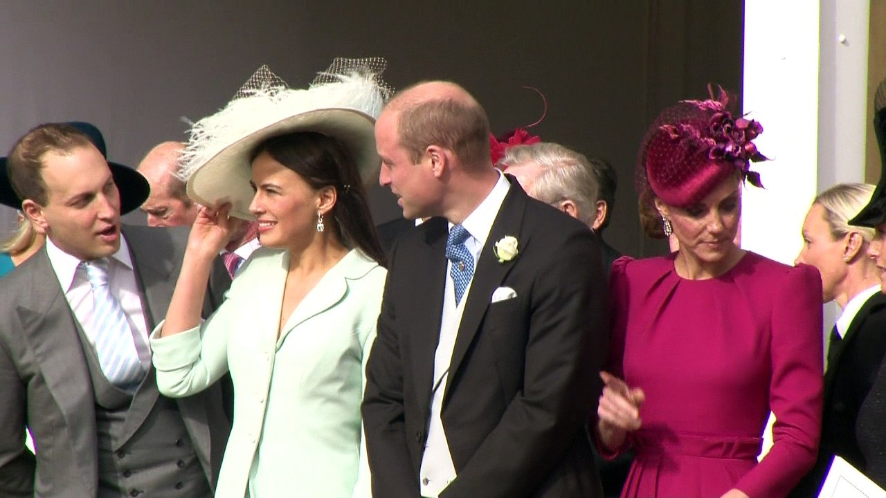 Royal Family leaving Princess Eugenie's wedding