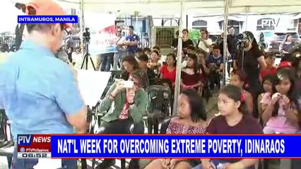 Nat'l Week for Overcoming Extreme Poverty, idinaraos