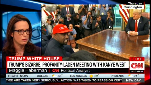Maggie Haberman speaks on Donald Trump's bizarre, Profanity-Laden Meeting with Kanye West. #KanyeWest #News #AlisynCamerota #CNN #MaggieHaberman