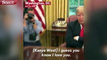 Kanye West ile Trump bir araya geldi, ortaya ilginç görüntüler çıktı!
