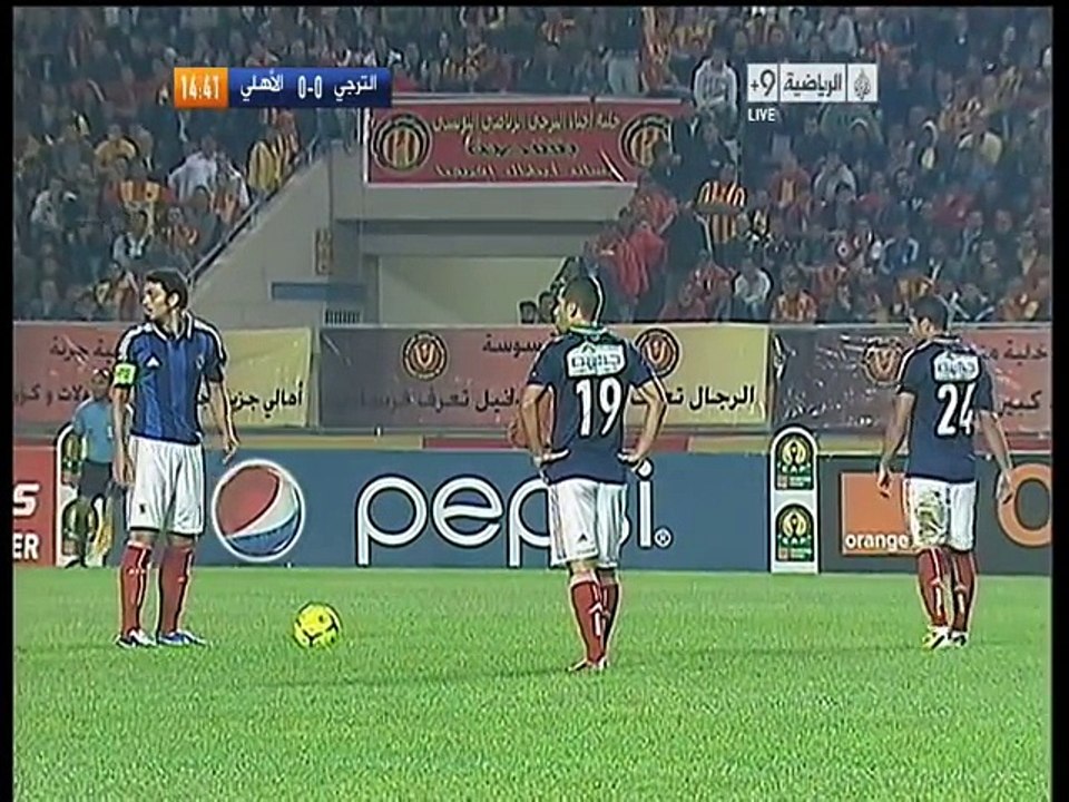 الشوط الاول مباراة الاهلي المصري و الترجي الرياضي 2-1 اياب نهائي دوري ابطال افريقيا 2012