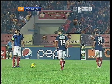 الشوط الاول مباراة الاهلي المصري و الترجي الرياضي 2-1 اياب نهائي دوري ابطال افريقيا 2012