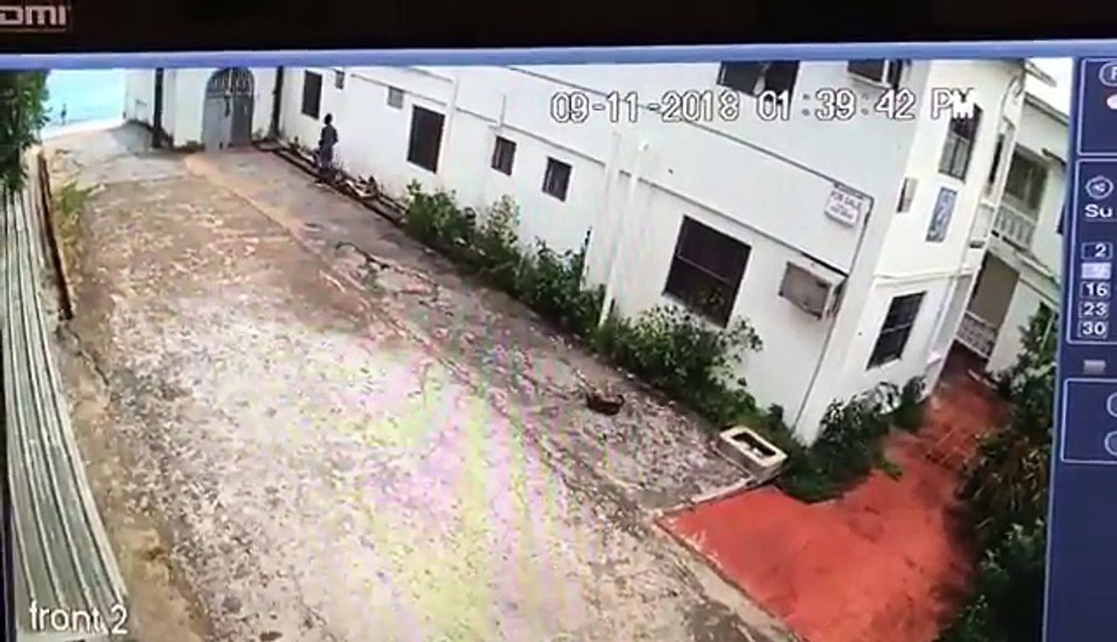Assault at Indian Bay caught on camera. This man, identified as Terrano “Tone Boss” Samuel, of Troumaca, has been taken into custody in connection with this ass