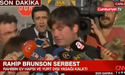 Serbest bırakılan Brunson'un avukatından ilk açıklama