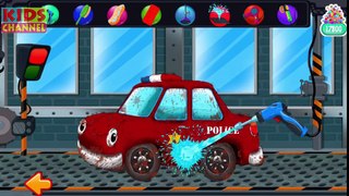 Tv cartoons movies 2019 Police Car   Car Wash