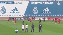 Lucas Vazquez nettoie la lucarne à l’entraînement du Real