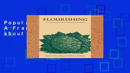 Popular Flourishing: A Frank Conversation about Sustainability