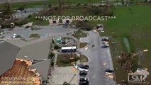 10-11-2018, Tyndall AFB  destruction Hurricane Michael, fighter jet flipped upside down Chopper vid