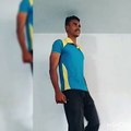 Tall man dance like boss