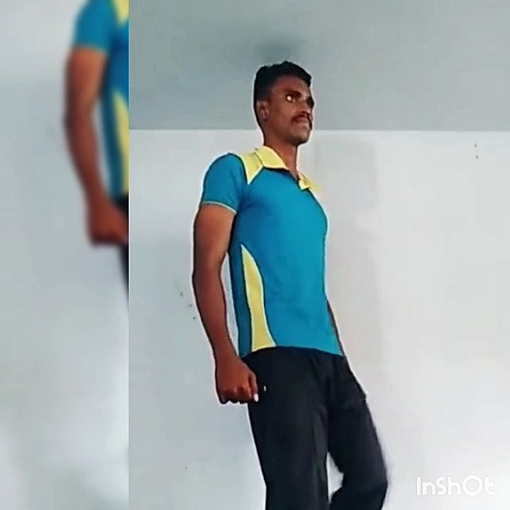Tall man dance like boss