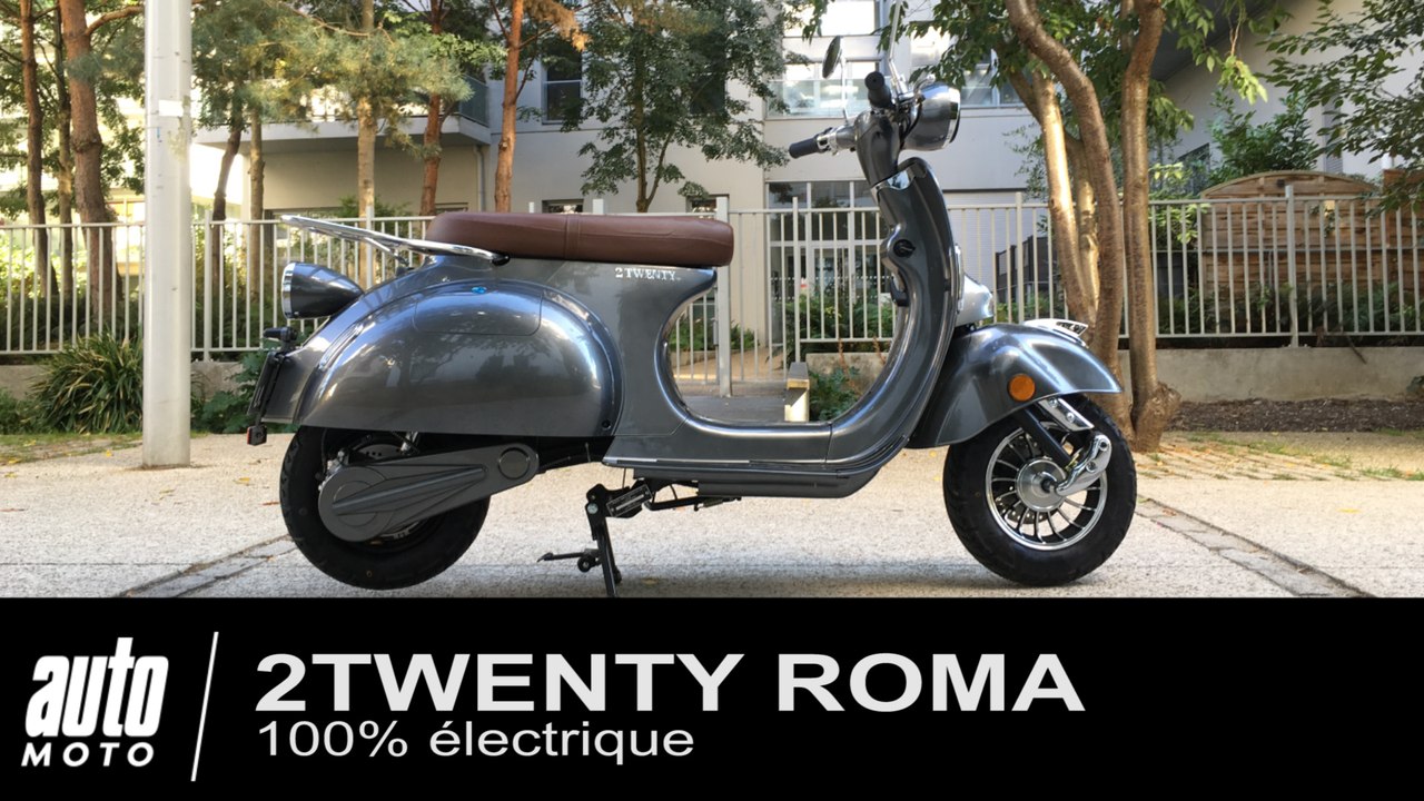Scooter électrique façon "Vespa" 2Twenty Roma ESSAI POV Auto-Moto.com