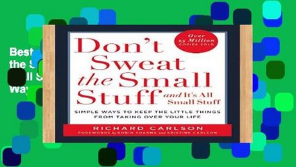 Best product  Don t Sweat the Small Stuff-- and it s All Small Stuff: Simple Ways to Keep the