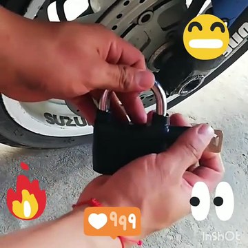 see how to lock Disc of Bike