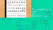 Popular Coaching Salespeople into Sales Champions: A Tactical Playbook for Managers and Executives