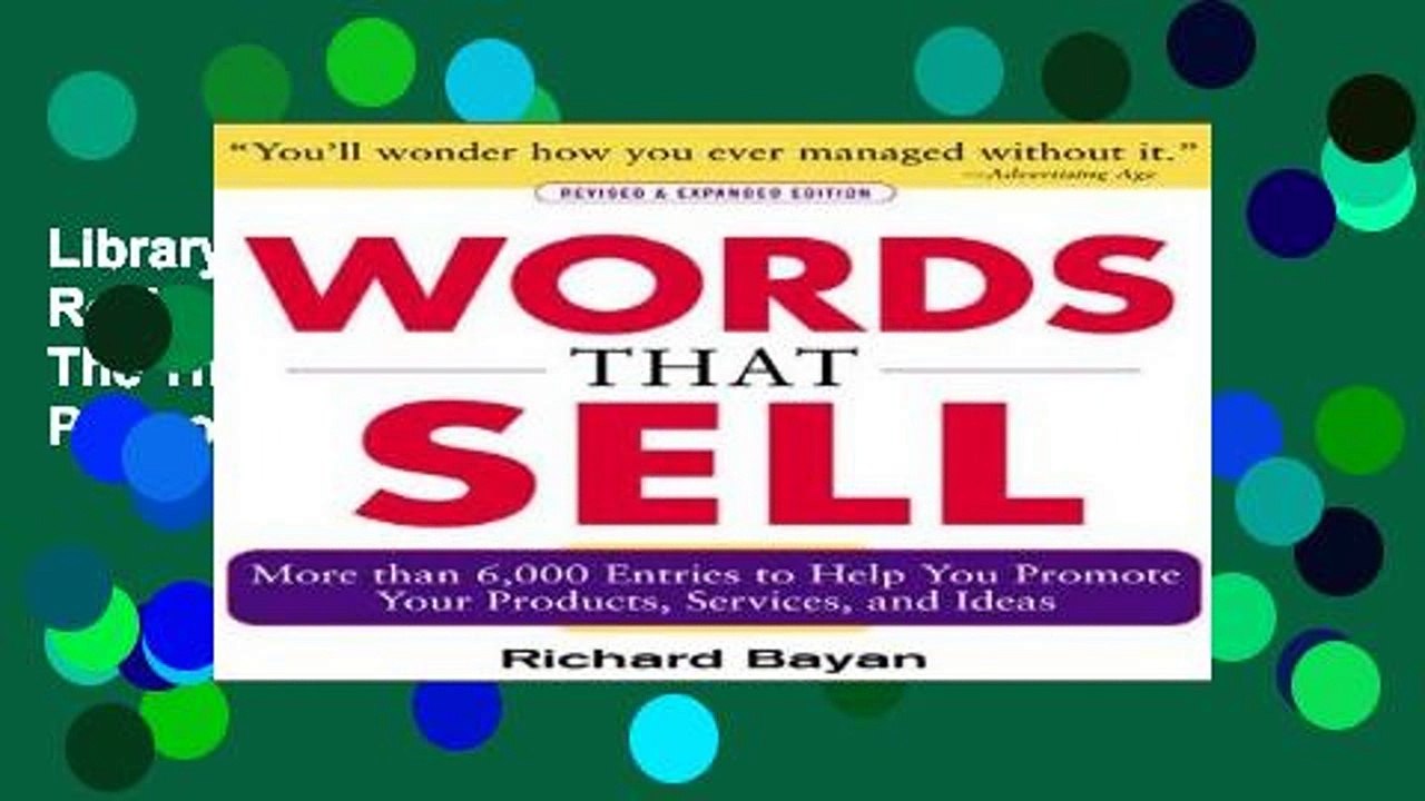 Library Words that Sell, Revised and Expanded Edition The Thesaurus to