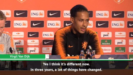 Netherlands much-improved since my debut three years ago - Van Dijk