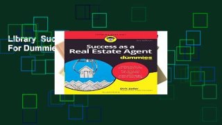 Library  Success as a Real Estate Agent For Dummies, 3rd Edition