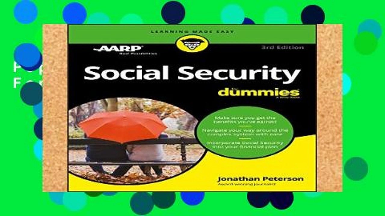 Popular Social Security For Dummies