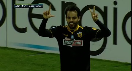 2-1 Rodrigo Galo AMAZING Goal - AEK 2-1 PAS Lamia   12.10.2018 [HD]