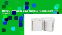 Review  Authentic Dave Ramsey Replacement Refill Sheets