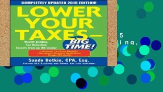 Review  Lower Your Taxes - BIG TIME! 2015 Edition: Wealth Building, Tax Reduction Secrets from an