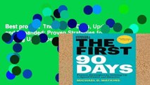 Best product  The First 90 Days, Updated and Expanded: Proven Strategies for Getting Up to Speed