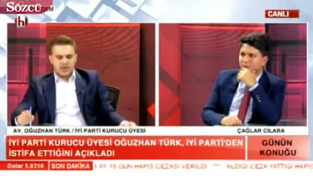 Halk TV canlı yayınında partisinden istifa etti
