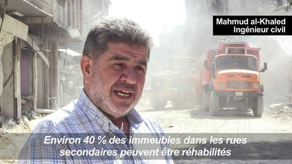 A Yarmouk, les pelleteuses effacent les ravages de la guerre