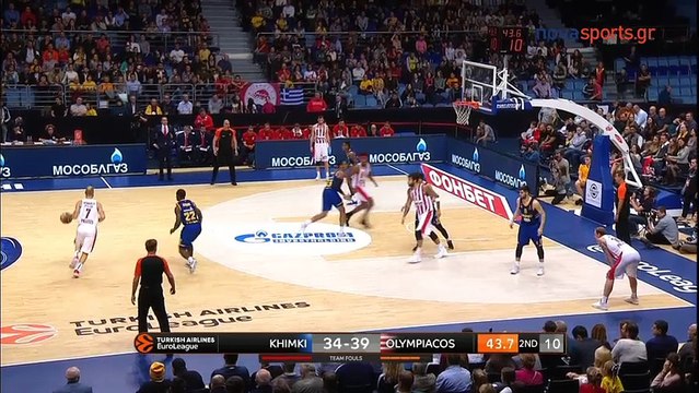 Η alley-oop πάσα του Βασίλη Σπανούλη για το κάρφωμα του Ζακ ΛεΝτέι -Χίμκι vs Ολυμπιακός 12.10.2018 [HD]