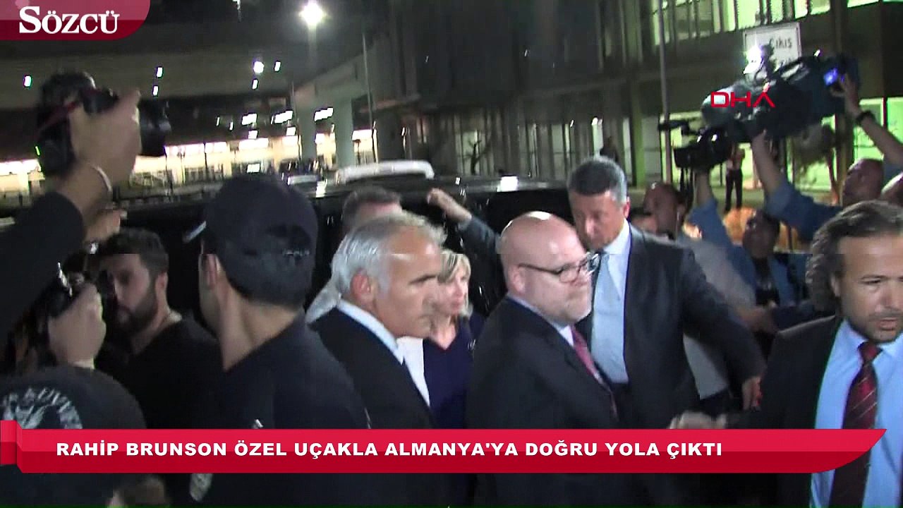 Rahip Brunson özel uçakla Almanya’ya doğru yola çıktı