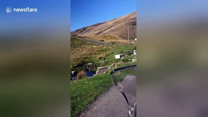 Biker exposes 'shocking' piles of rubbish scattered on Welsh hills