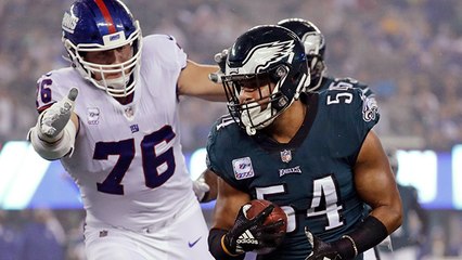 Kamu Grugier-Hill gets Brandt's TNF MVP award | Kyle Brandt Football Experience