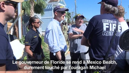Le gouverneur de Floride évalue les dégâts à Mexico Beach