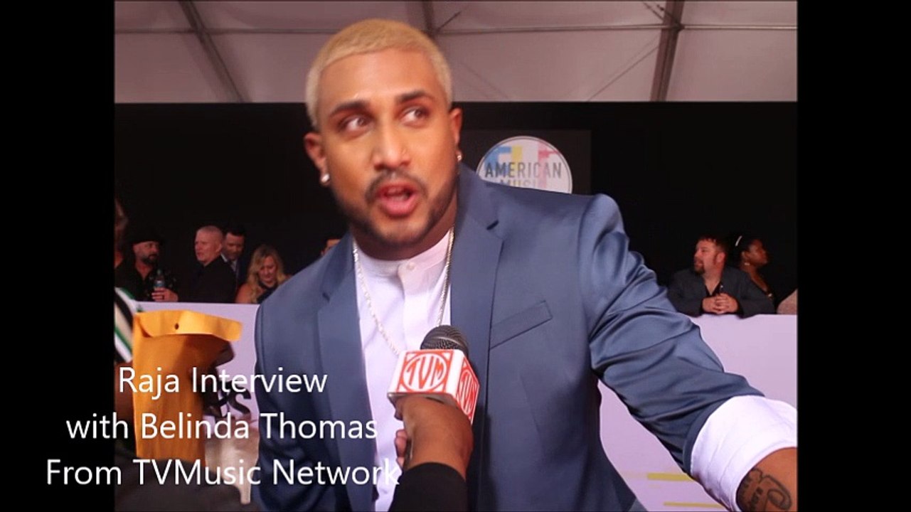 Raja at 2018 American Music Awards Red Carpet